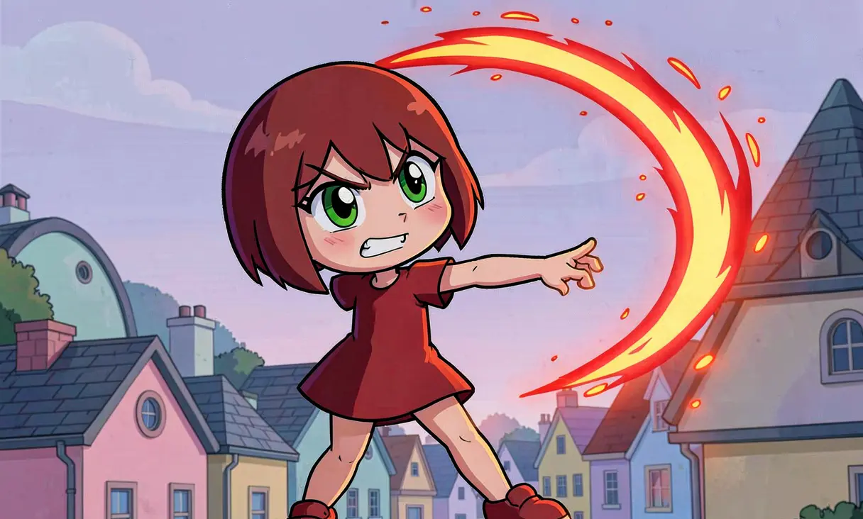 Buttercup's Fireball Attack